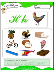 H Sesi Çalışma Sayfaları